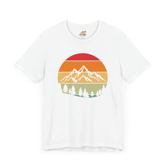Retro Mountain Circle T-Shirt