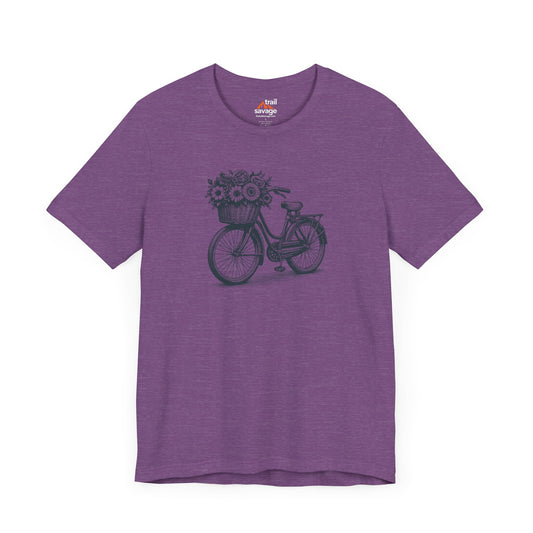 Flower Basket Bike T-Shirt