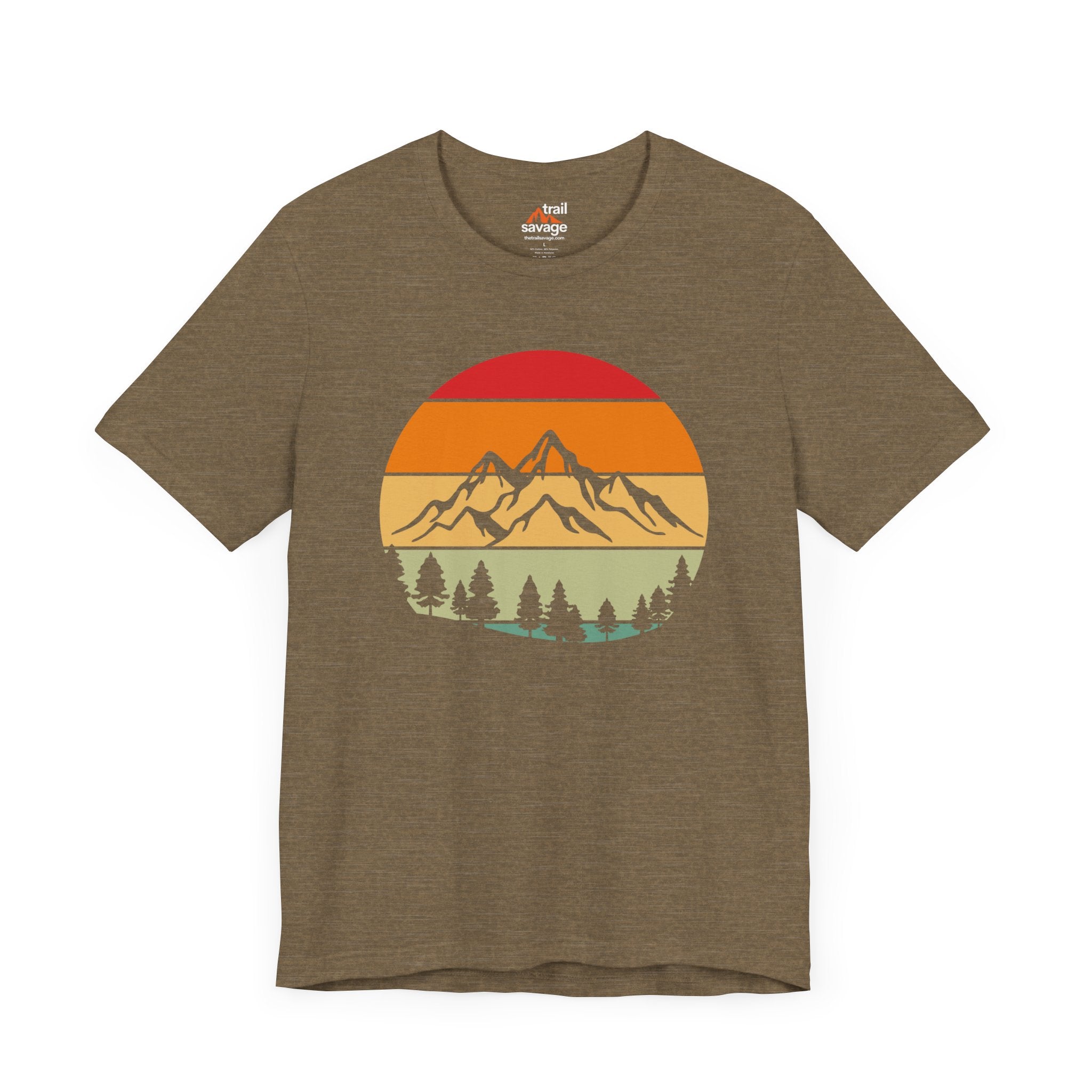 Retro Mountain Circle T-Shirt