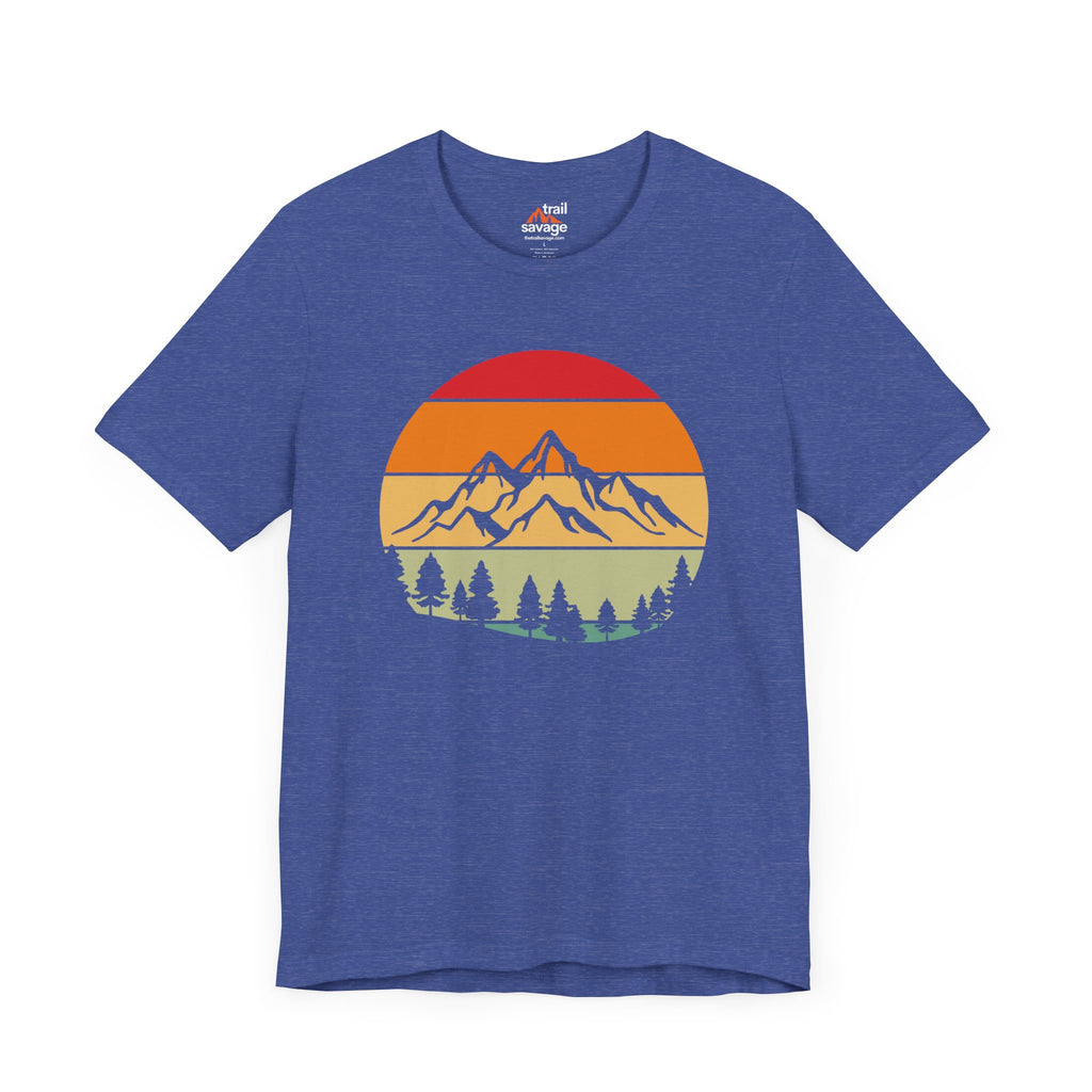 Retro Mountain Circle T-Shirt