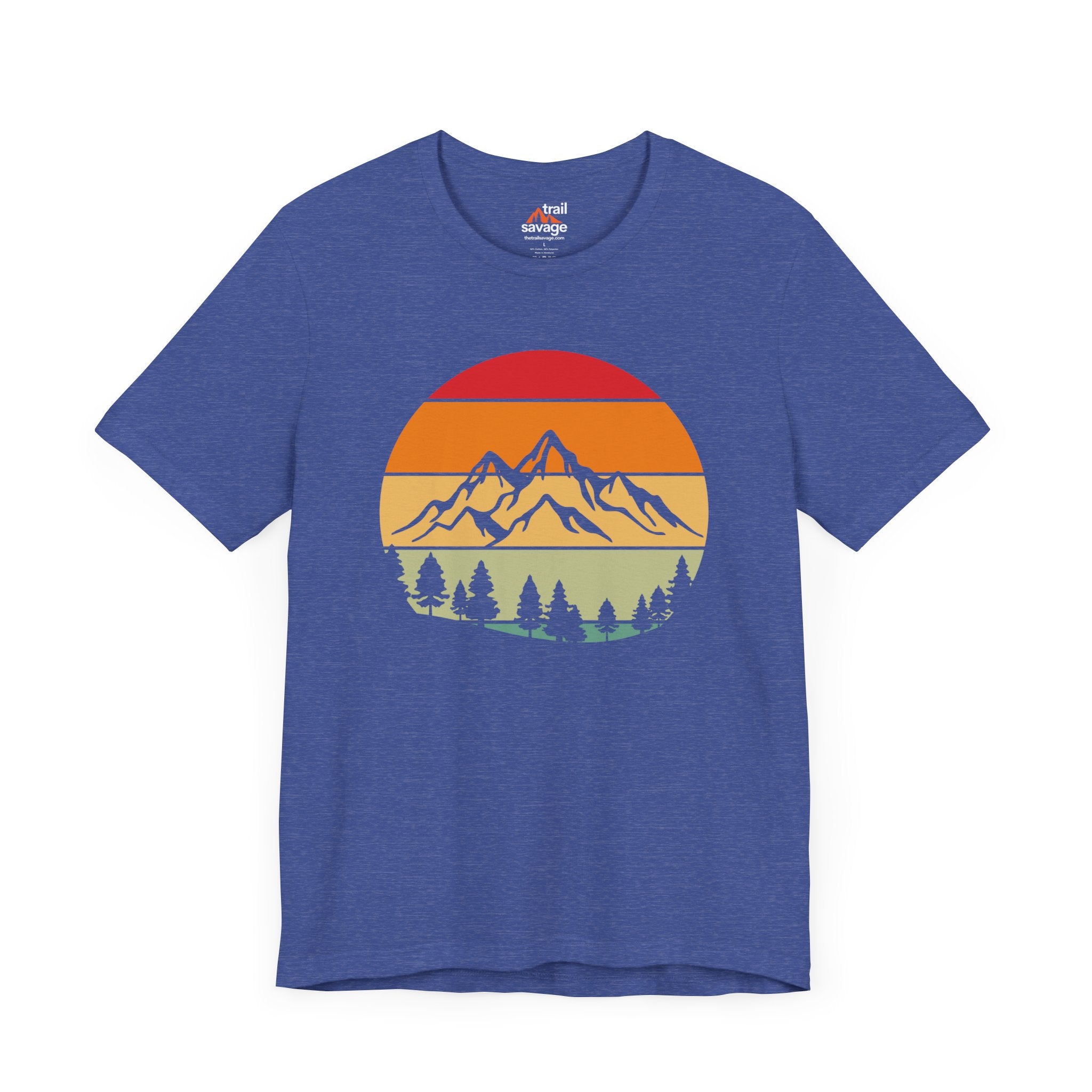 Retro Mountain Circle T-Shirt