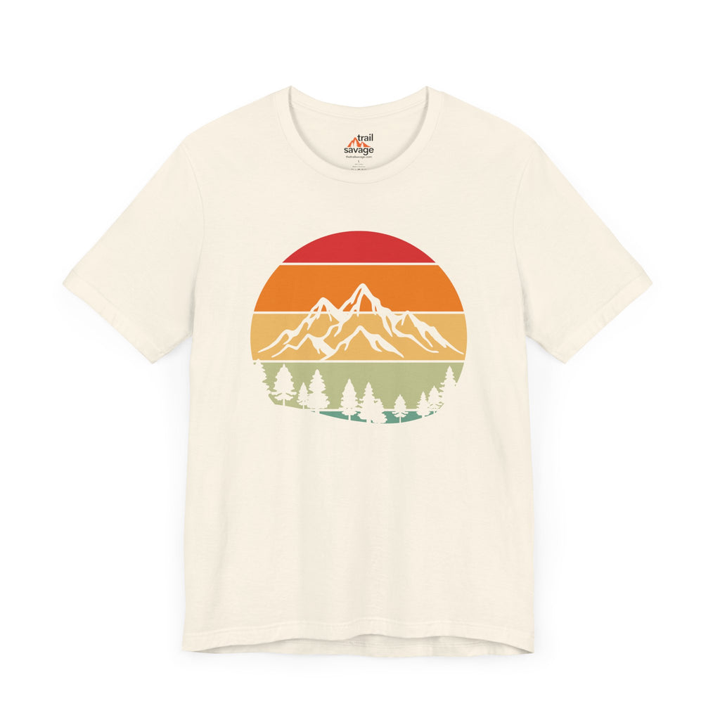 Retro Mountain Circle T-Shirt