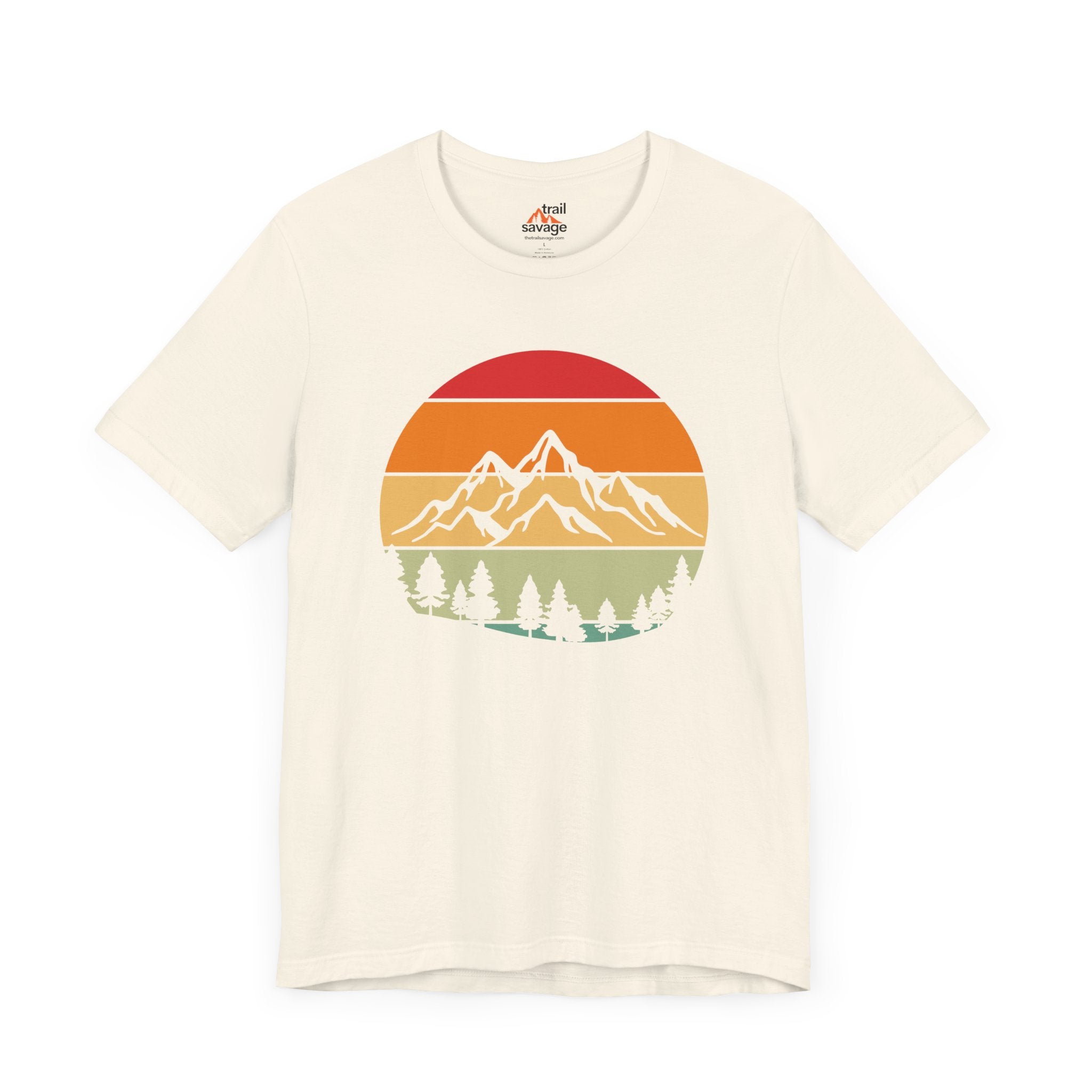 Retro Mountain Circle T-Shirt