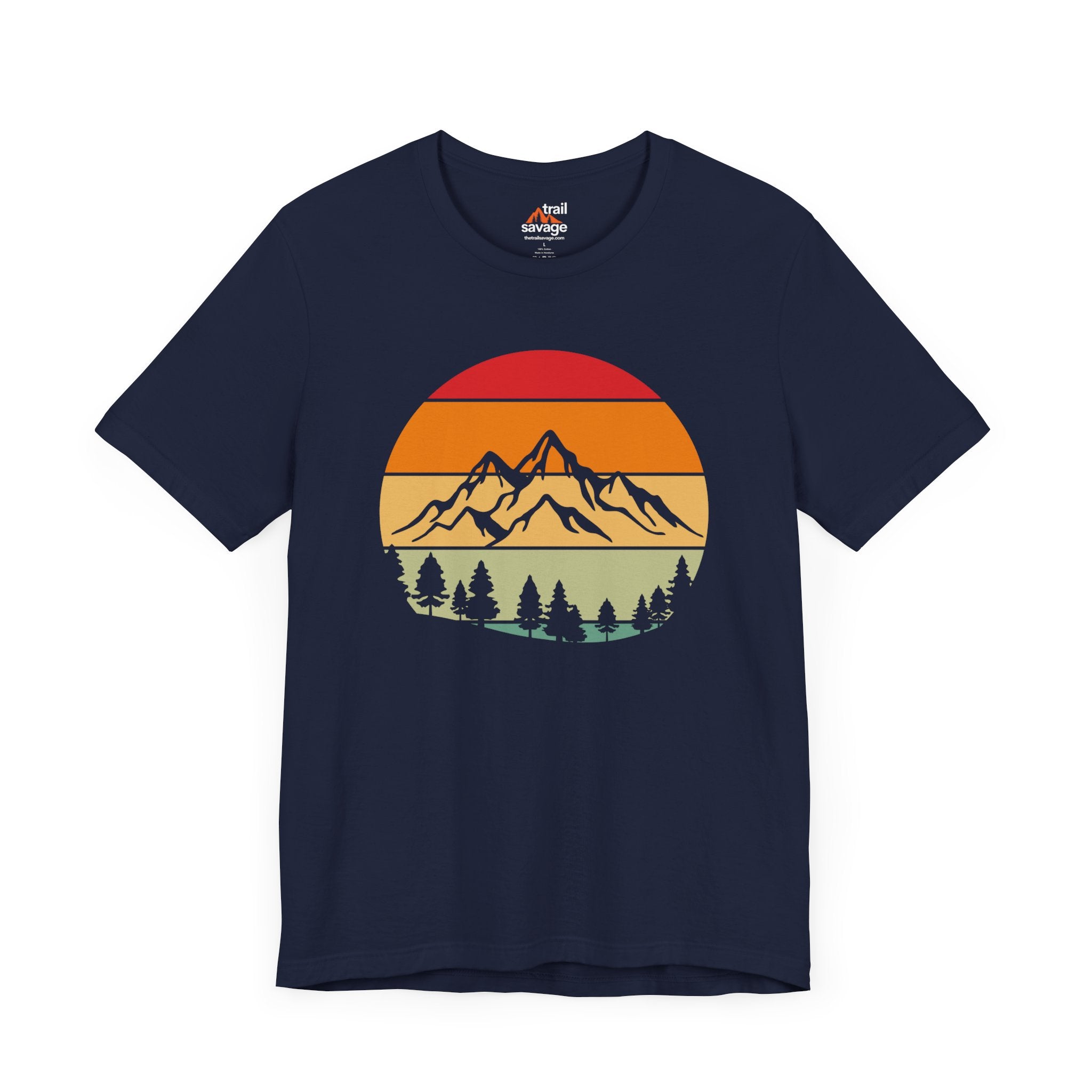 Retro Mountain Circle T-Shirt