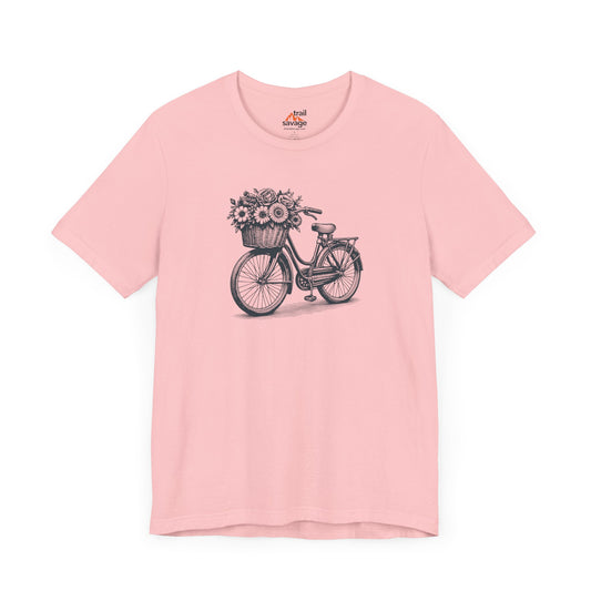 Flower Basket Bike T-Shirt