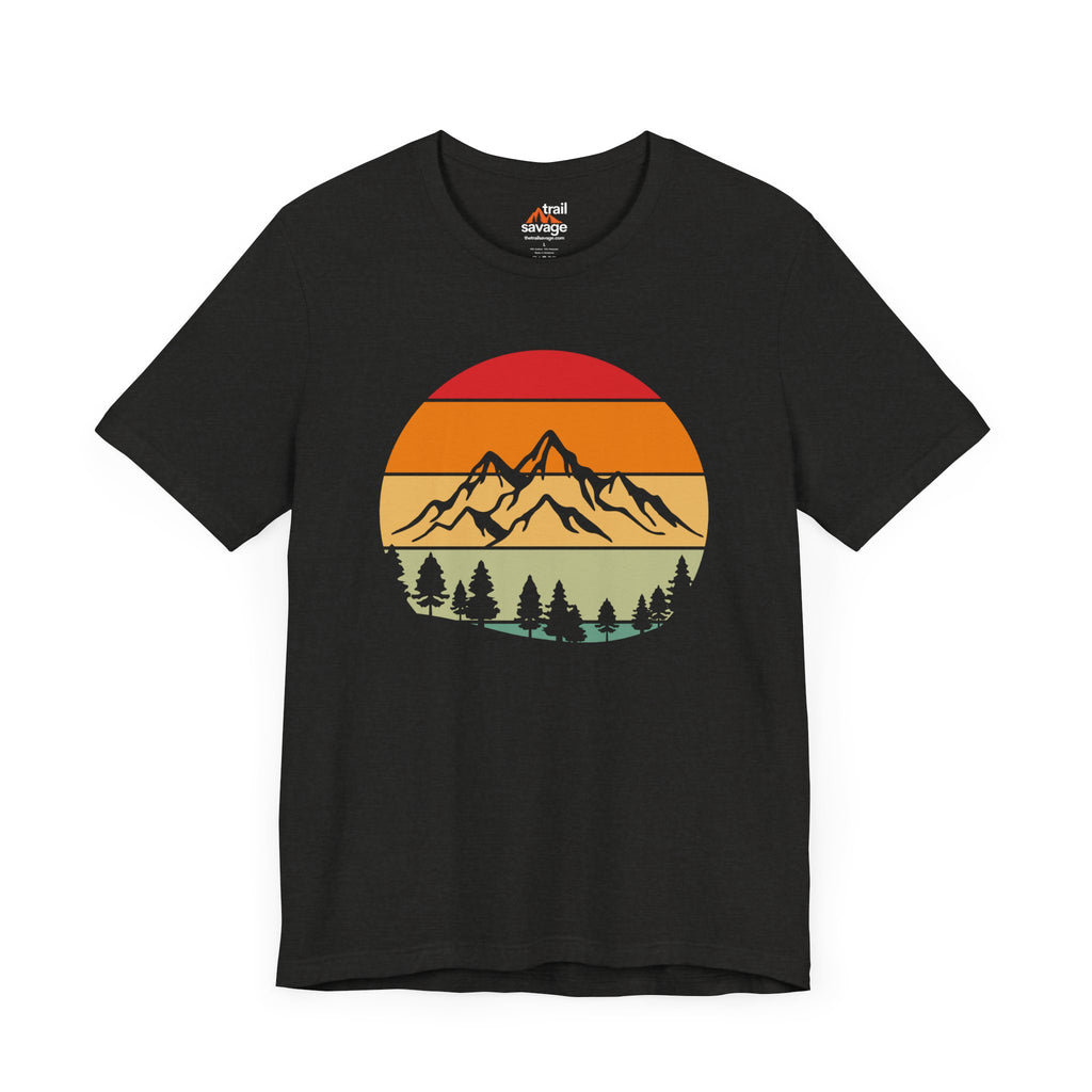 Retro Mountain Circle T-Shirt