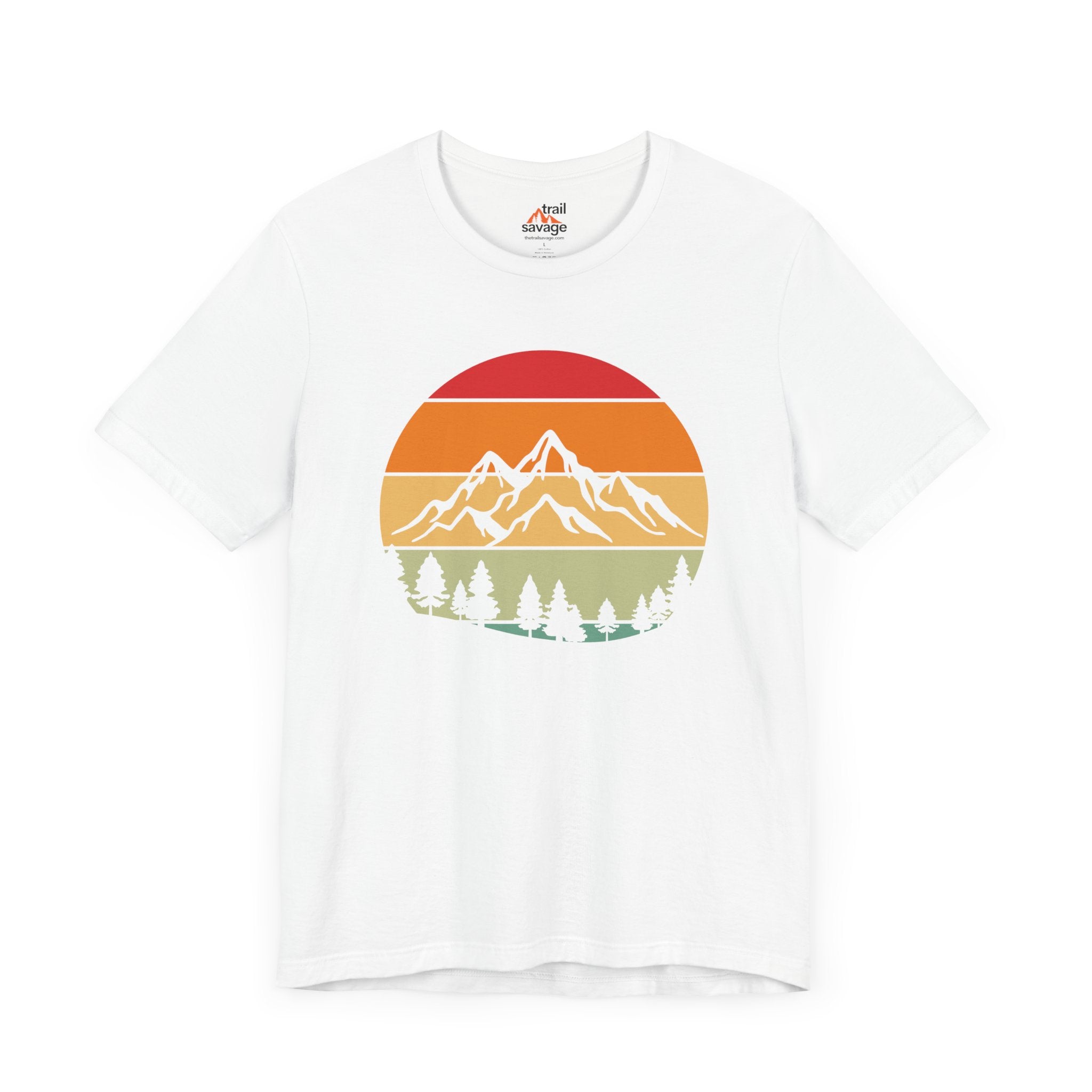 Retro Mountain Circle T-Shirt