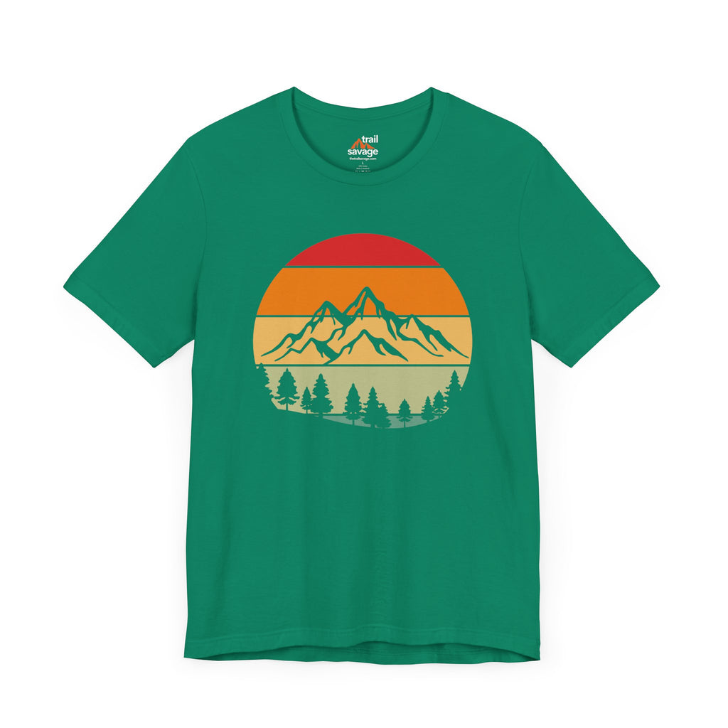 Retro Mountain Circle T-Shirt
