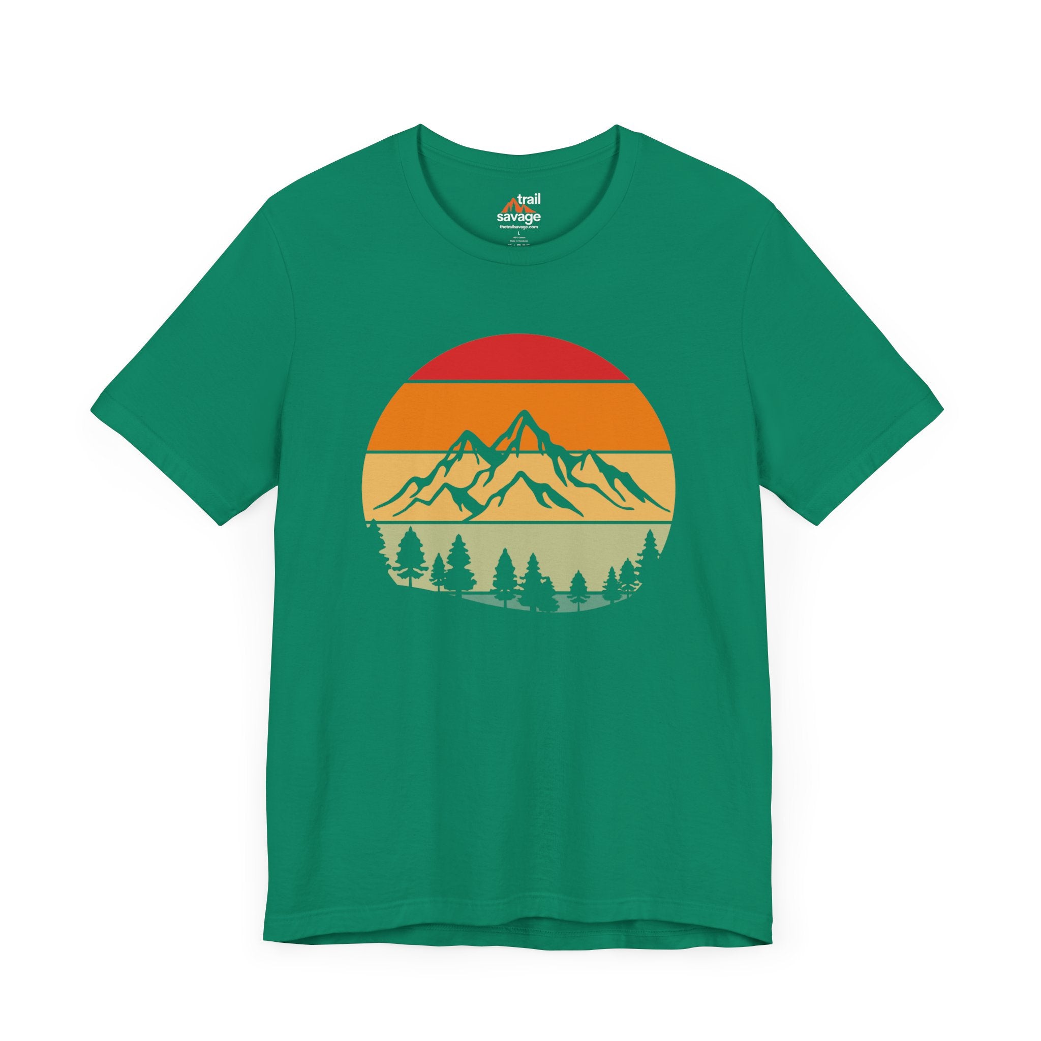 Retro Mountain Circle T-Shirt